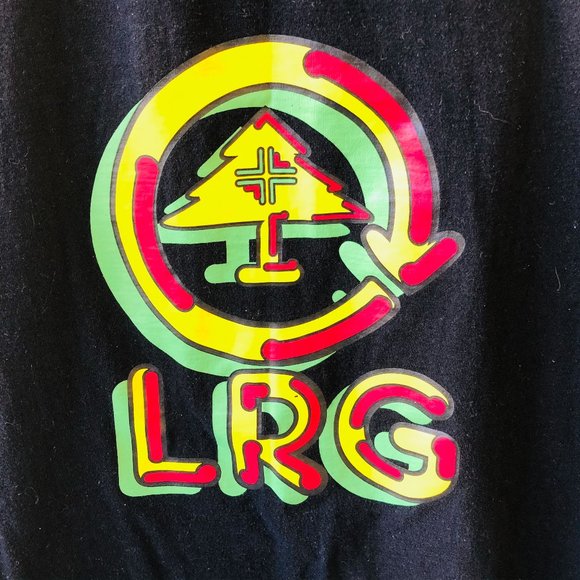 LRG Lifted Research Group Black T-Shirt KING OF THE JUNGLE Double Sided - Picture 10 of 12